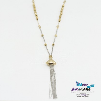 Gold necklace on clothes - waterfall design-MM1267